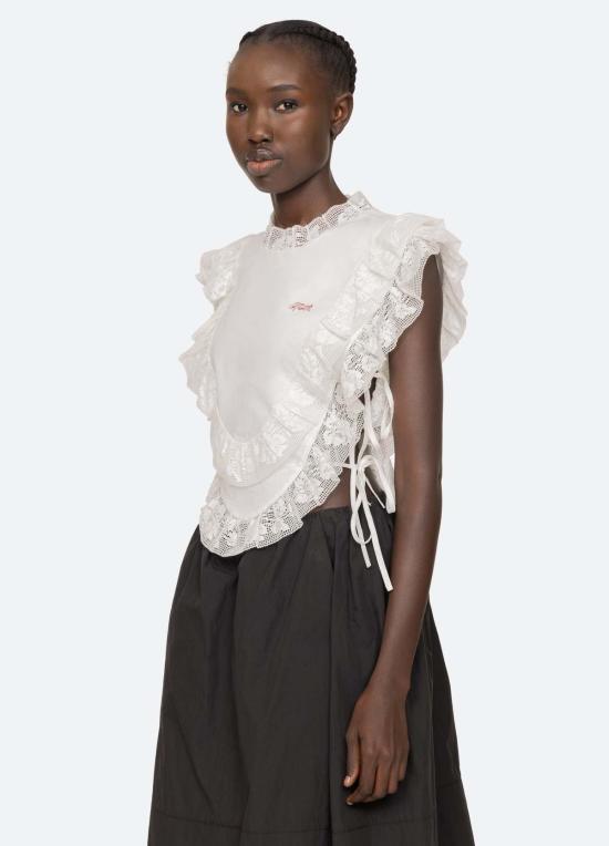  씨뉴욕 블라우스 시 나이 애빌린 탑 화이트 - SEA NY