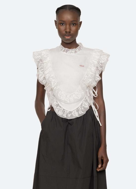  씨뉴욕 블라우스 시 나이 애빌린 탑 화이트