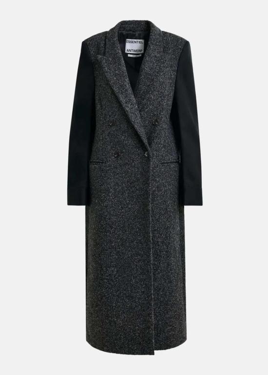  에센셜앤트워프 코트 에센티엘 앤트워프 이보나 더블 브레스티드  그레이/블랙 - ESSENTIEL ANTWERP