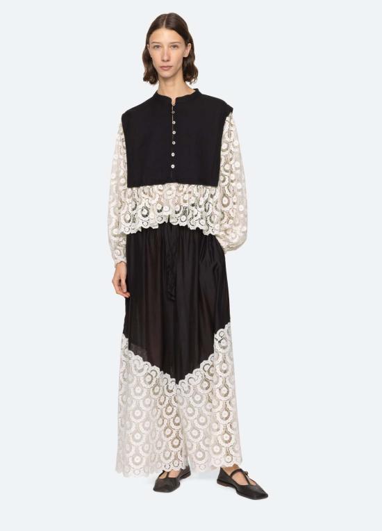  씨뉴욕 블라우스 시 나이 엘리슨 탑 블랙 - SEA NY