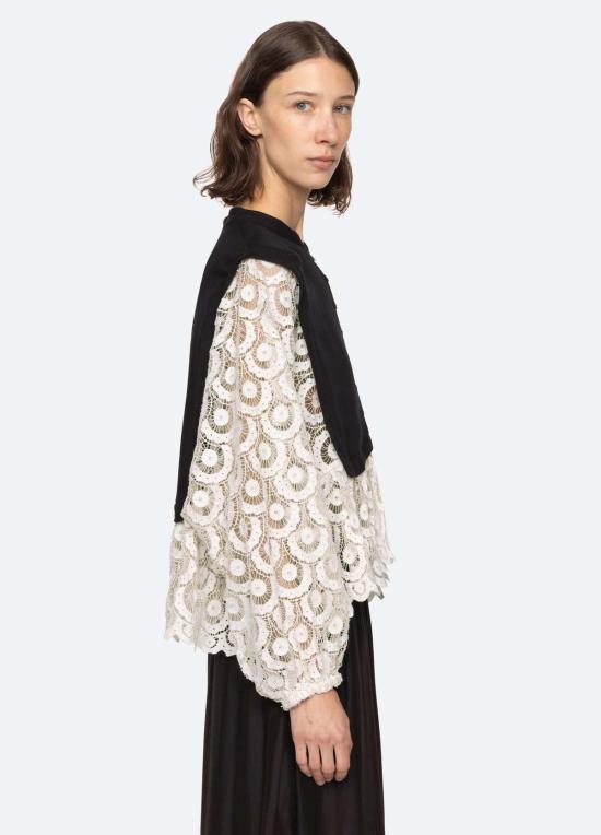  씨뉴욕 블라우스 시 나이 엘리슨 탑 블랙 - SEA NY