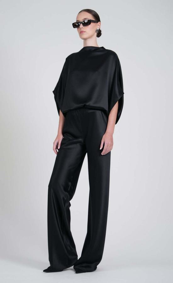  논살란트 레이블 블라우스 논샬런트 라벨 올림피아 탑 블랙 - NONCHALANT LABEL