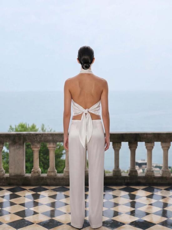  논살란트 레이블 블라우스 무심한 라벨 Itsy Top White - NONCHALANT LABEL