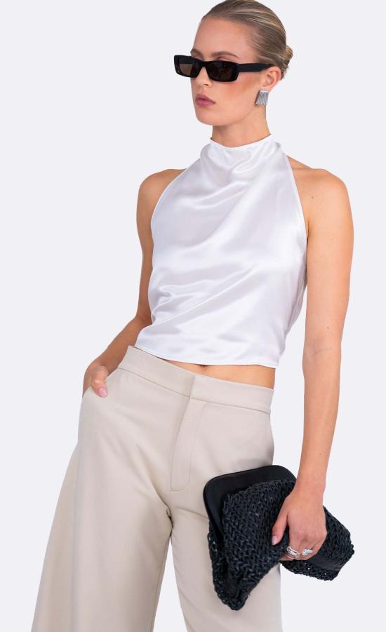  논살란트 레이블 블라우스 무심한 라벨 Itsy Top White - NONCHALANT LABEL