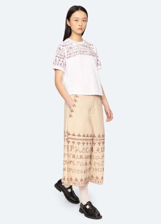  씨뉴욕 반팔 티셔츠 Sea Ny Kit 티셔츠 화이트 - SEA NY