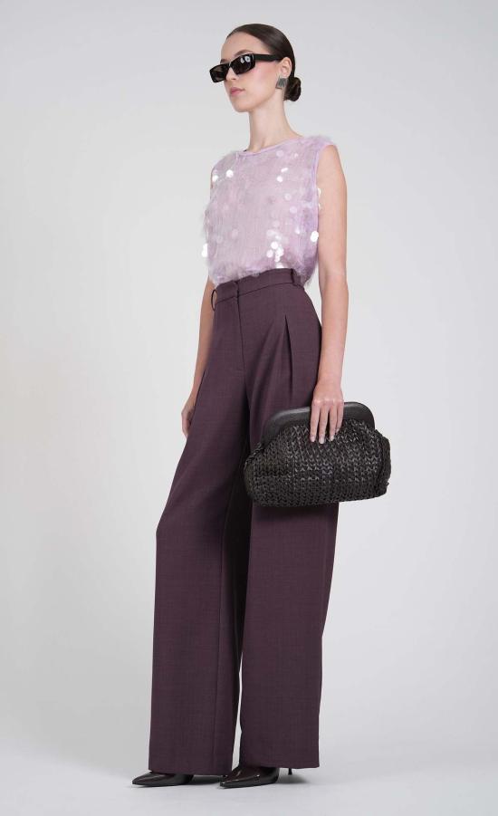  논살란트 레이블 민소매 티셔츠 논샬런트 라벨 비앙카 탑 라벤더 - NONCHALANT LABEL