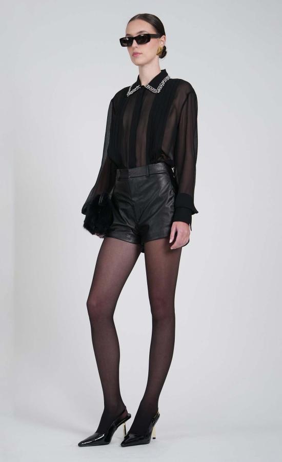  논살란트 레이블 블라우스 논샬런트 라벨 마티니  블랙 - NONCHALANT LABEL