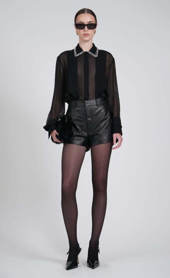  논살란트 레이블 블라우스 논샬런트 라벨 마티니  블랙 - NONCHALANT LABEL