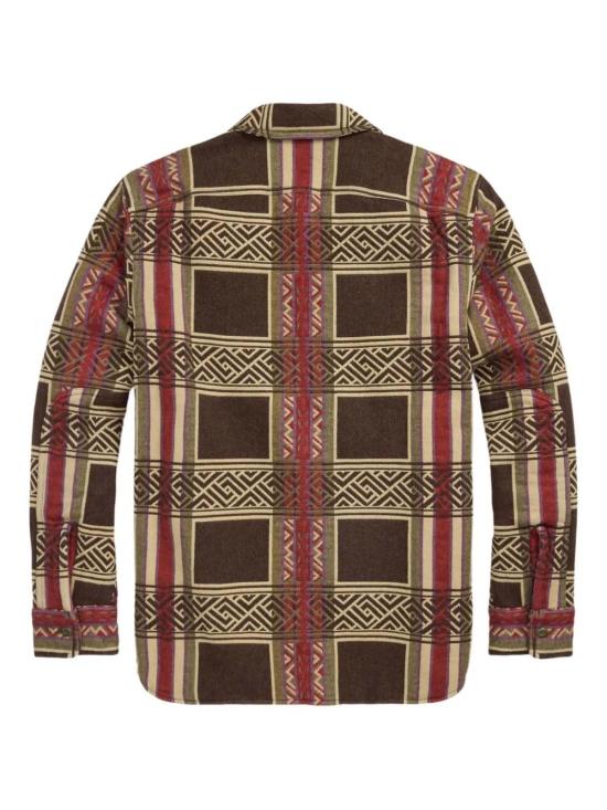  더블알엘 자켓 Rrl 자카드 오버셔츠 브라운 - RRL