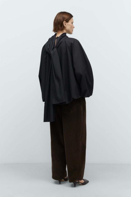  코데라 블라우스 보우 셔츠 - CORDERA