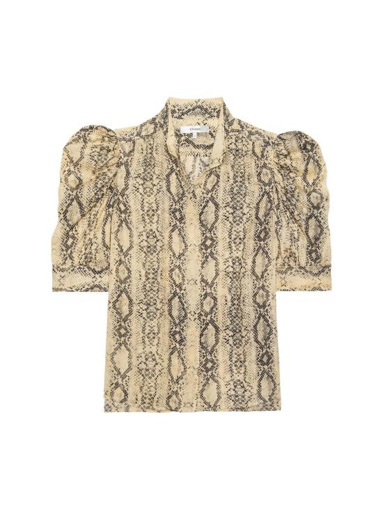  프레임 셔츠 더 스네이크 질리언 탑 캐멀 멀티 - FRAME