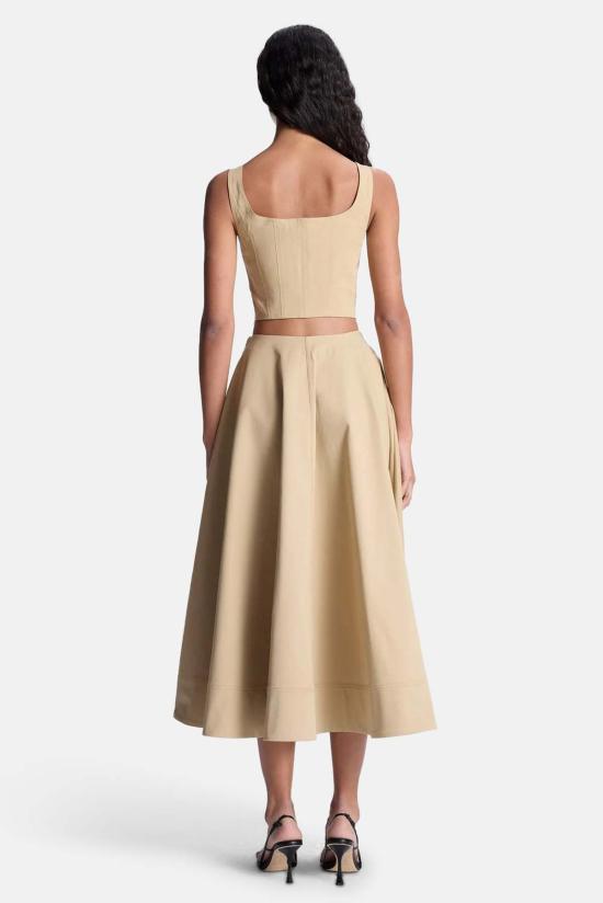  에이엘씨 민소매 티셔츠 A.L.C. Dea 유틸리티 지퍼 크롭 탱크 탑 - A.L.C.