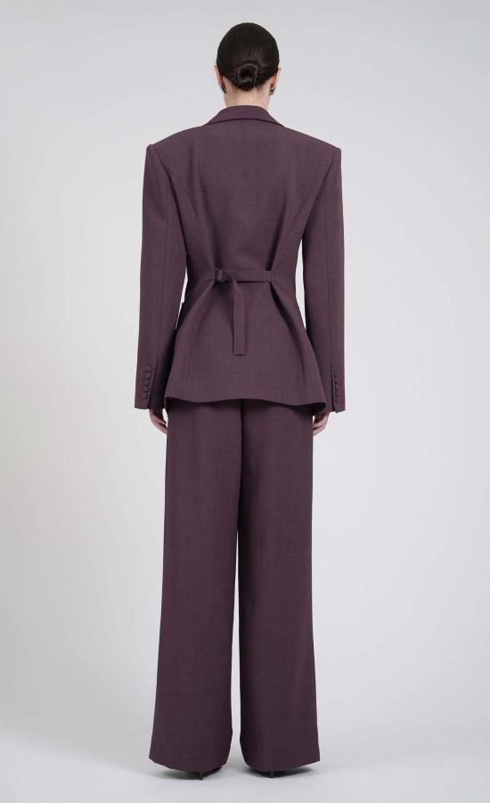  논살란트 레이블 수트 자켓 논캐런트 라벨 아블린 블레이저 플럼 - NONCHALANT LABEL