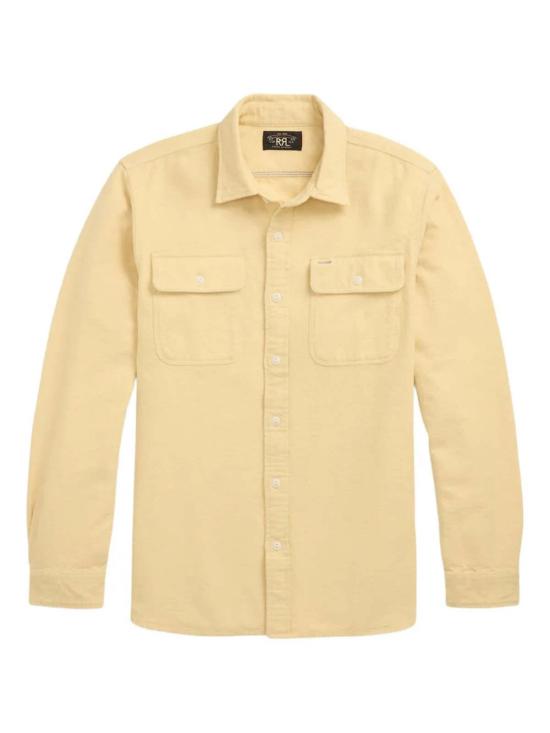  더블알엘 긴팔 셔츠 Rrl 브러시드 샤무아 워크 옐로우