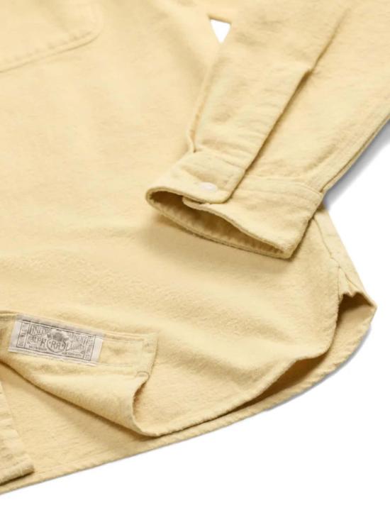  더블알엘 긴팔 셔츠 Rrl 브러시드 샤무아 워크 옐로우 - RRL