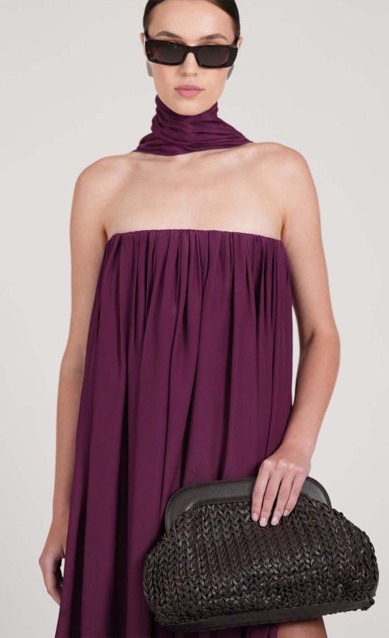  논살란트 레이블 롱 원피스 논캐런트 라벨 말로우 드레스 플럼 - NONCHALANT LABEL