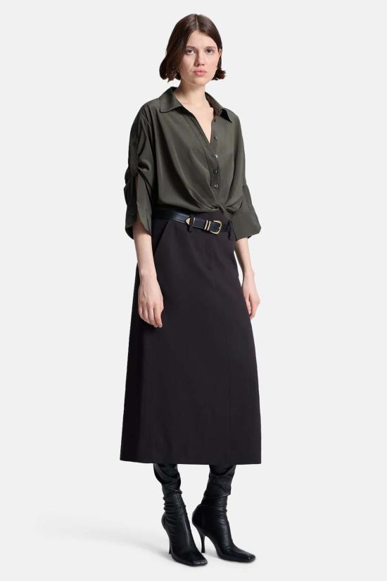  에이엘씨 블라우스 A.L.C. 레오 크롭 코튼 셔츠 - A.L.C.