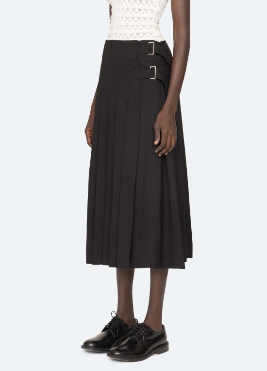  씨뉴욕 미디 스커트 시 나이 엘리사 스커트 블랙 - SEA NY