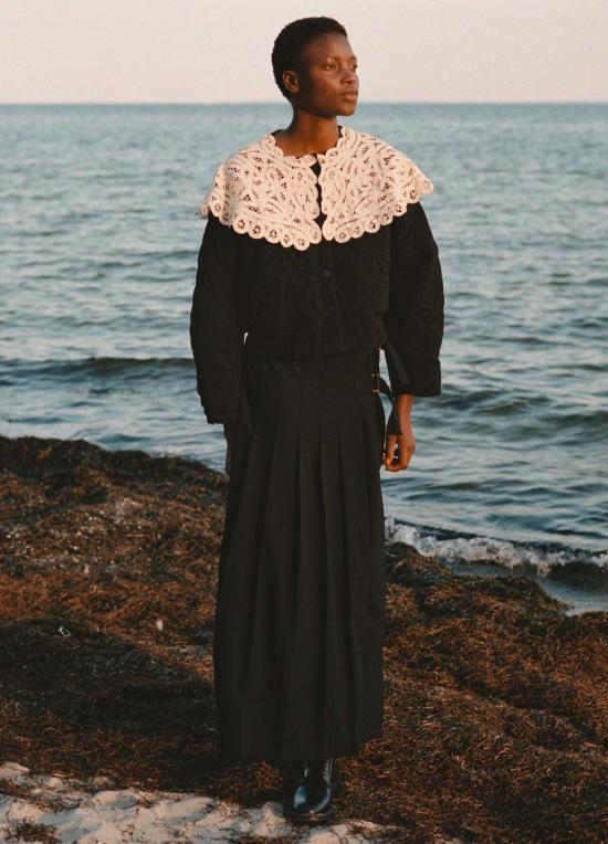  씨뉴욕 미디 스커트 시 나이 엘리사 스커트 블랙 - SEA NY