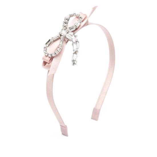 26SS 지미추 헤어 액세서리 CRYSTAL BOW HEADBA XAH ROSIC PINK