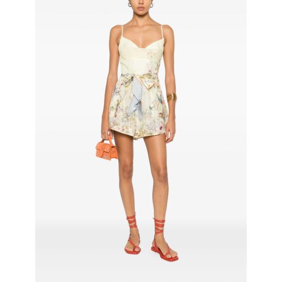 26SS 짐머만 숏 원피스 6538YC261 LEMON YELLOW PINK - ZIMMERMANN