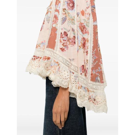 26SS 짐머만 블라우스 5764TRS261 SPLIC PINK - ZIMMERMANN