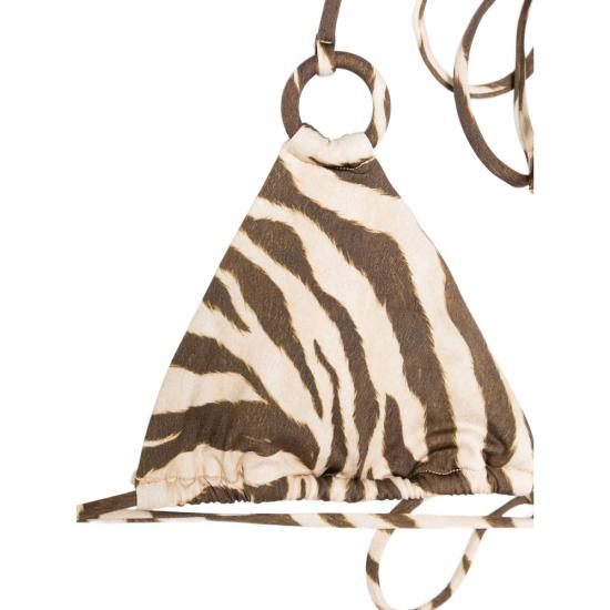 26SS 짐머만 비키니 수영복 4093WRS262 ZEBRA BROWN WHITE - ZIMMERMANN