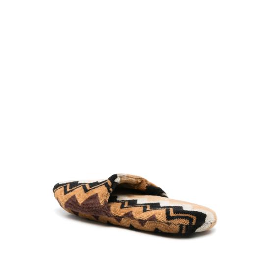 25FW 미쏘니 홈 뮬/슬리퍼 1D3OG00005 160 BROWN - MISSONI HOME