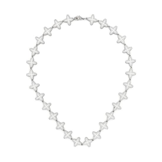 25FW 다카이 네크리스 DICO0062BBDIWH SILVER WHITE