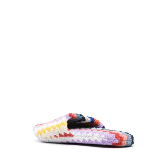 25FW 미쏘니 홈 뮬/슬리퍼 1D3OG00002 100 BLUE - MISSONI HOME