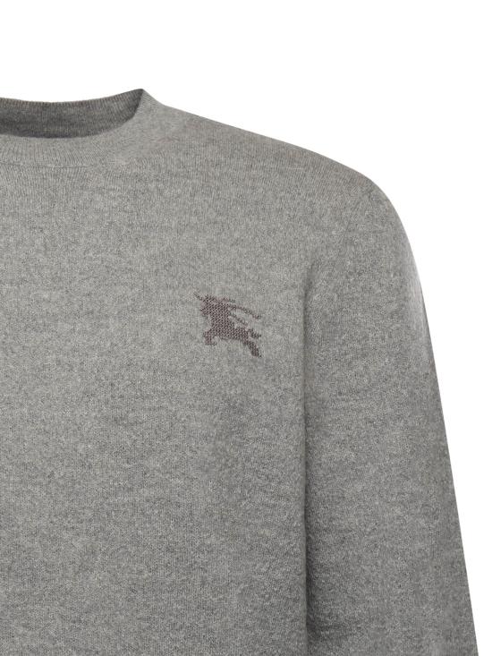 25FW 버버리 울 크루넥 스웨터 8116365 A1391 Mid grey - BURBERRY