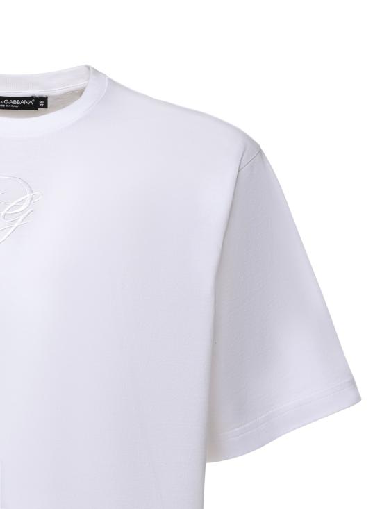 25FW 돌체앤가바나 반팔 티셔츠 G8PN9Z G7O4EW0800 White - DOLCE & GABBANA