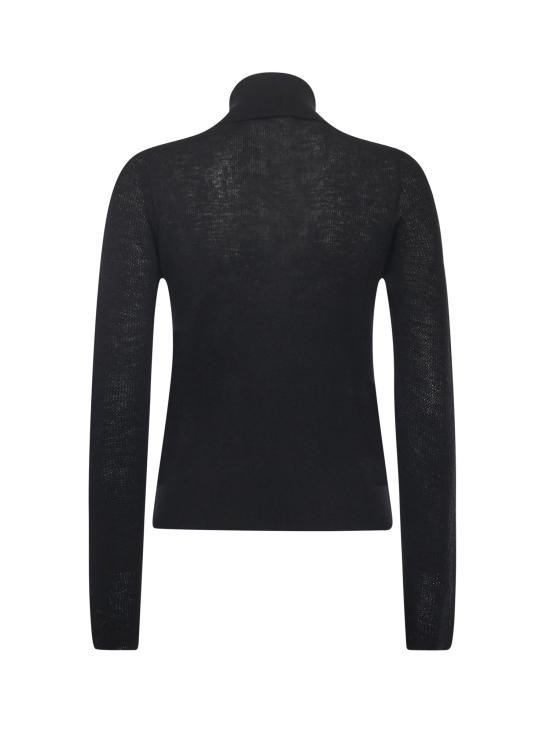 25FW 버버리 울 블렌드 스웨터 울 블렌드  8113584 A1189 Black - BURBERRY