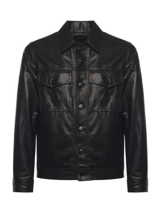 25FW 줄리아노 갈리아노 가죽 자켓 ARIZONA NATURALE Black