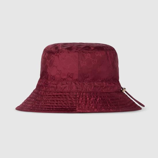 25FW 구찌 로고 모티브 버킷 모자 8357723HBB76273 Red - GUCCI