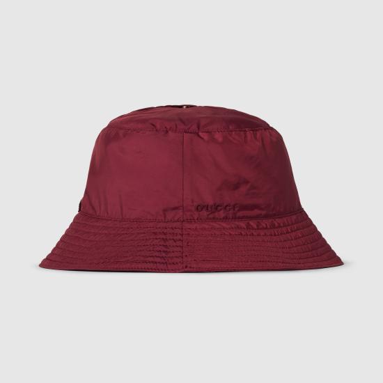 25FW 구찌 로고 모티브 버킷 모자 8357723HBB76273 Red - GUCCI