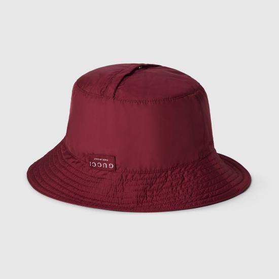 25FW 구찌 로고 모티브 버킷 모자 8357723HBB76273 Red - GUCCI