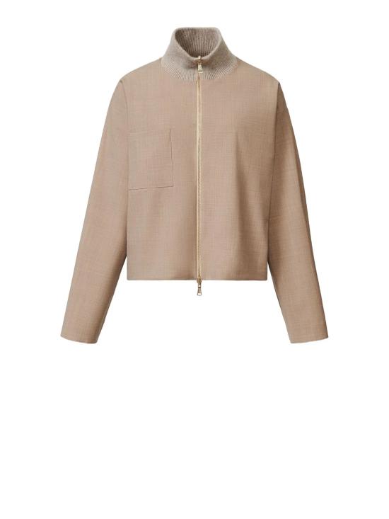 25FW 파비아나 필리피 라이트웨이트 울 소재 리버서블 플래티넘 모헤어 재킷 GCD225F641 L680VR1 CACAO ACERO