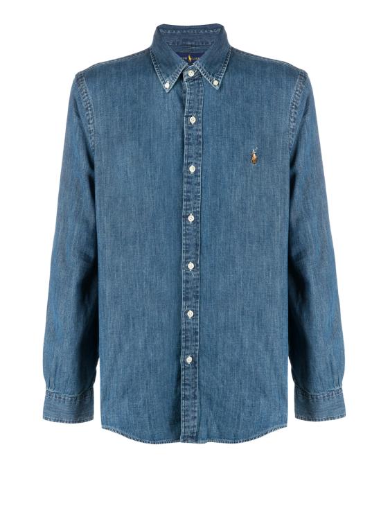 25FW 폴로 랄프로렌 클래식 플리스 후드 집업 710548539 001 Denim