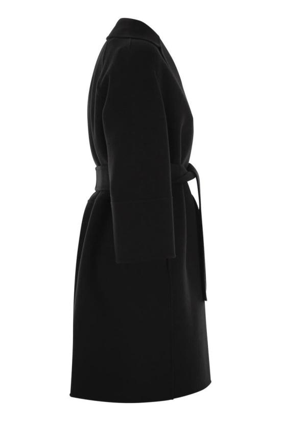 25FW 에스막스마라 ARONA 아로나 쇼트 더블 페이스 울 코트 2529016071600 013 Black - 'S MAX MARA