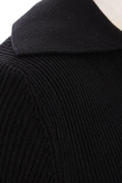 25FW 비비안웨스트우드 MARINA 마리나 오브 자수 폴로 스웨터 18030040 Y001VN401 Black - VIVIENNE WESTWOOD