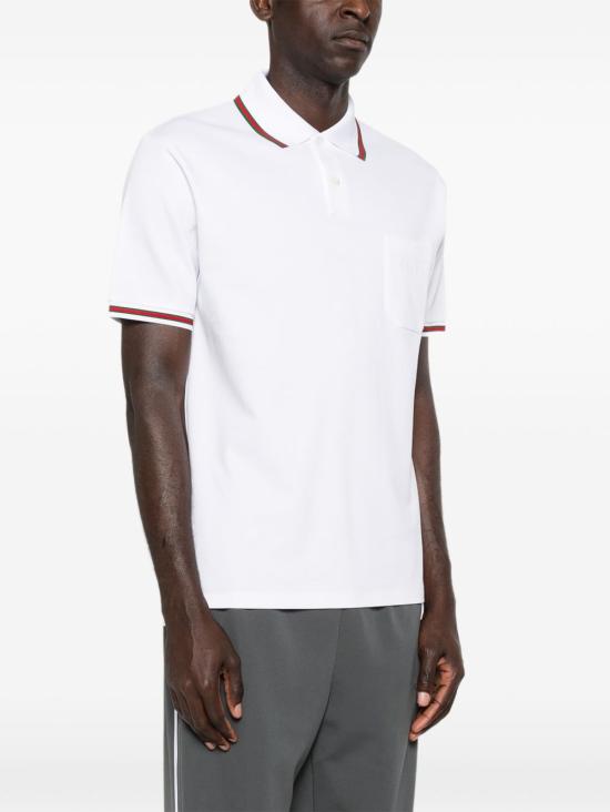 25FW 구찌 코튼 폴로 셔츠 795174 XJEOX9692 White - GUCCI