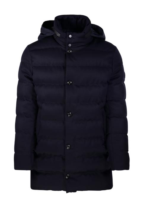 25FW 몽클레어 발롱피에르 후드 롱 다운 자켓 1C00015 54ANL 778 NAVY