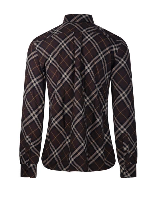 25FW 버버리 릴랙스핏 체크 코튼 셔츠 8115089 B2412 TRUFFLE IP CHECK - BURBERRY