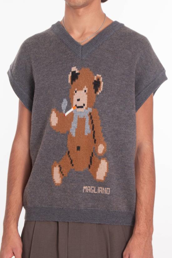 25FW 마리아노 반팔 티셔츠 MGFW25VE01881 3320 Brown - MAGLIANO