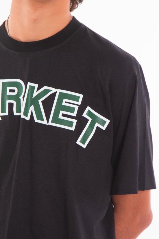 25FW 마켓 반팔 티셔츠 F5MKMATH015 110 Black - MARKET