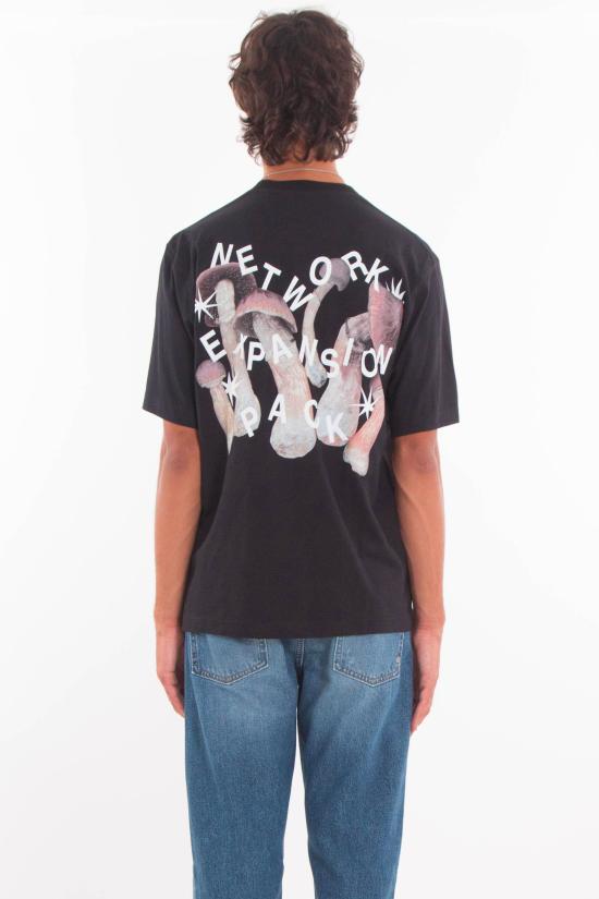 25FW 마켓 반팔 티셔츠 F5MKMATH015 110 Black - MARKET