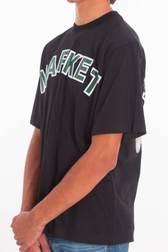 25FW 마켓 반팔 티셔츠 F5MKMATH015 110 Black - MARKET