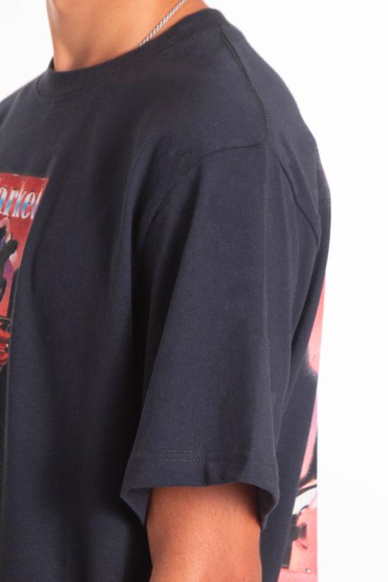 25FW 마켓 반팔 티셔츠 F5MKMATH023 950 Black - MARKET