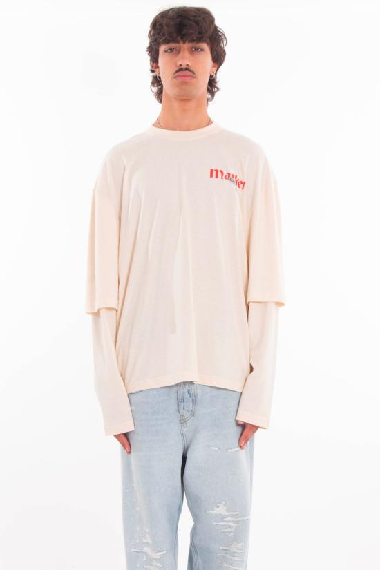 25FW 마켓 반팔 티셔츠 F5MKMATH016 012 White